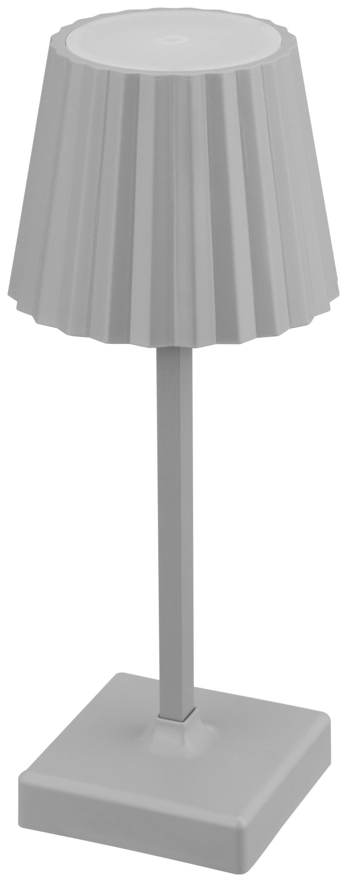 LED-Tischleuchte Rainer - Grau, MODERN, Kunststoff/Metall (10,5/26cm) - Luca Bessoni