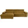 Ecksofa Mit Bettkasten Perry Ecrufarben 292x183 Cm - Ecru/Silberfarben, Design, Textil (183/292cm) - Livetastic