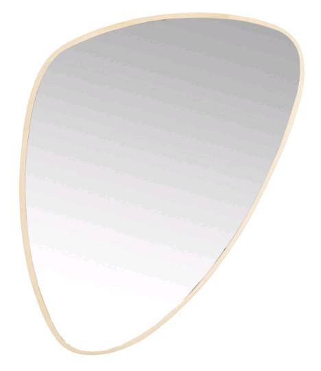 Wandspiegel Jetset Gold - Goldfarben, Design, Glas/Holz (56/83/3,5cm) - Kare-Design