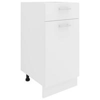 Küchenunterschrank Esilo B: 40 Cm Weiß - Weiß, KONVENTIONELL, Holzwerkstoff (40/82/46cm) - MID.YOU