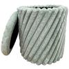 Taburet CADY, zelená tk.kožešina, max.120 kg - zelená, Romantický / Rustikální, kompozitní dřevo/textil (37/40cm) - Mömax