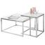 Couchtisch Reno Mini B: 45 cm Weiß - Silberfarben/Weiß, Design, Holzwerkstoff/Metall (45/50/45cm) - Livetastic Couchtisch Reno Mini B: 45 cm Weiß - Silberfarben/Weiß, Design, Holzwerkstoff/Metall (45/50/45cm) - Livetastic