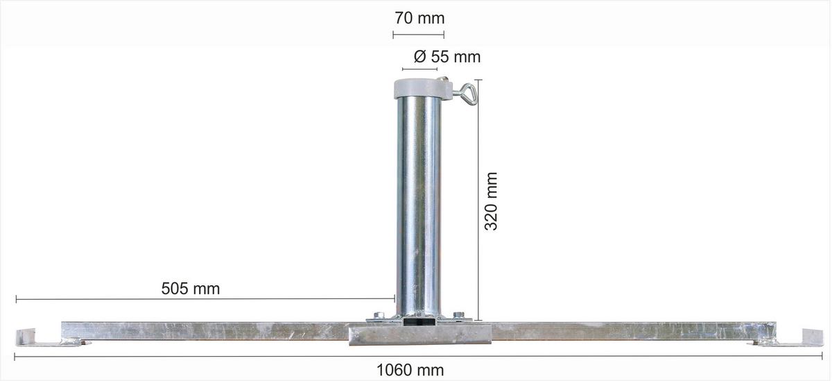 Schirmständer Für Dm 5,5 Cm - Basics, Metall - Schneider