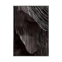 OBRAZ NA PLÁTNE BOLD - čierna/biela, Basics, drevo/textil (70/100cm)