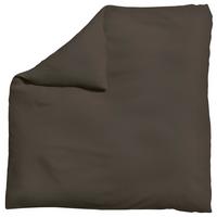Bettdeckenbezug Knitted Jersey 200x200cm Dunkelbraun - Dunkelbraun, Basics, Textil (200/200cm) - Schlafgut