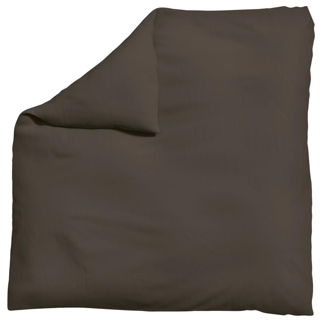 Bettdeckenbezug Knitted Jersey 200x200cm Dunkelbraun