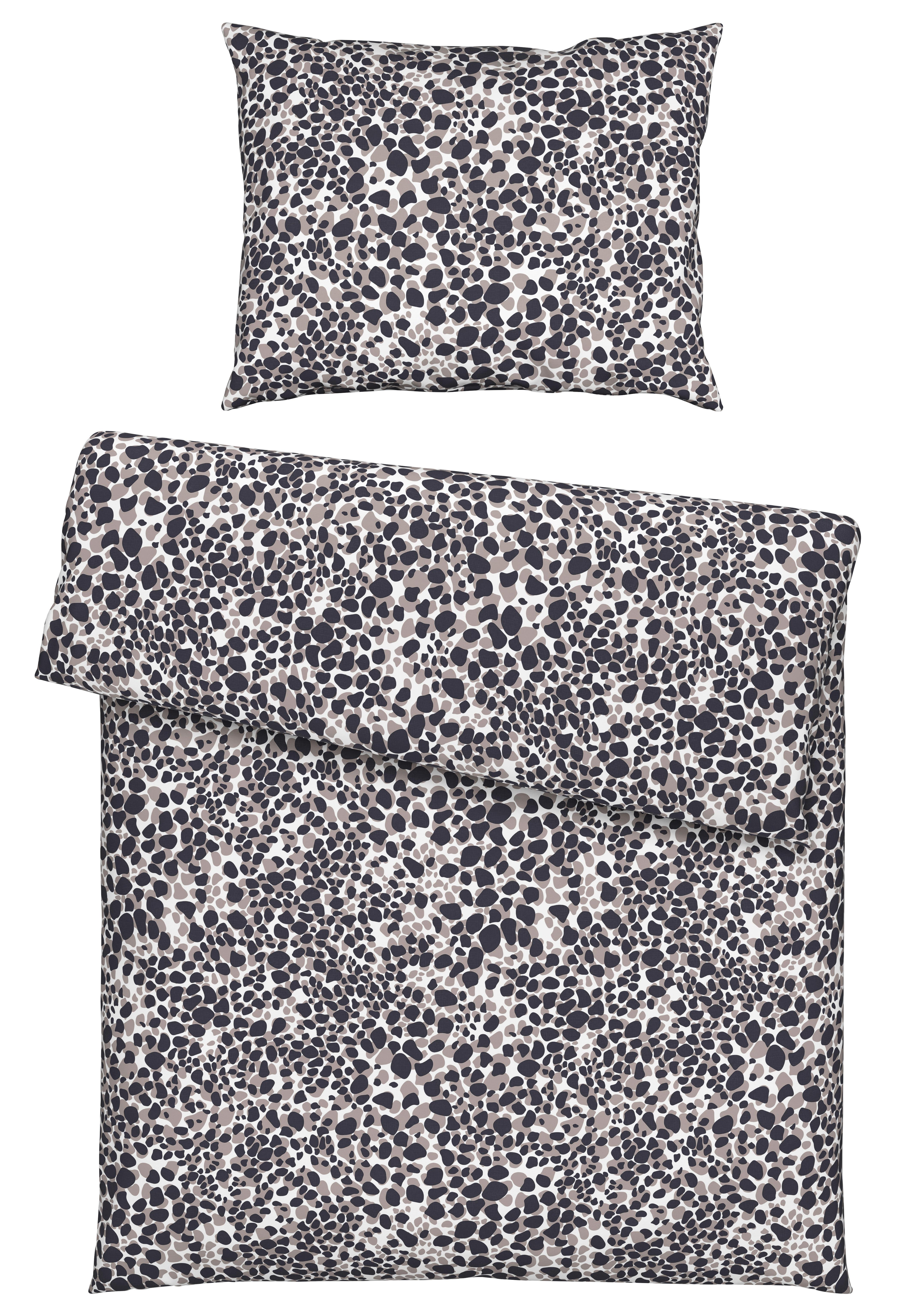 Povlečení Stony Frames, 140/200cm - šedá, Romantický / Rustikální, textil (140/200cm) - Modern Living