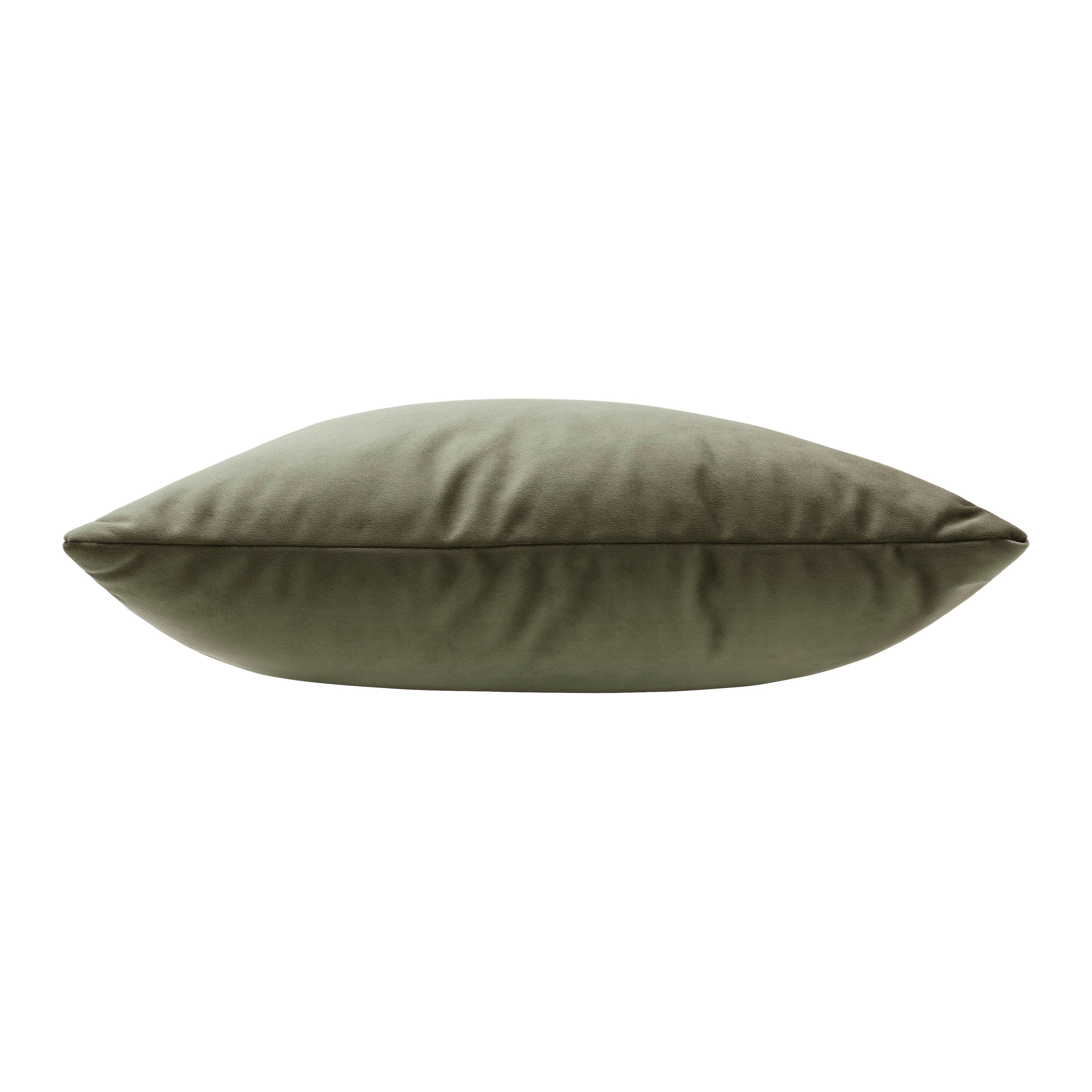 Vankúš na sedačku TRENDY, olivovozelená, cca.55x40 cm - olivovozelená, Modern, textil (55/40cm) - Premium Living