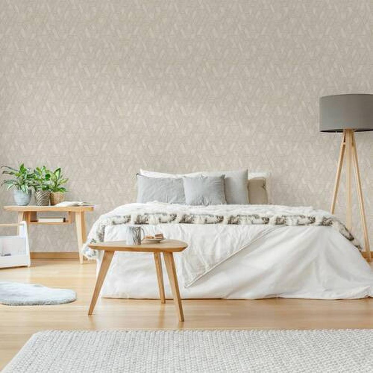 Vliestapete Ethnic Stitch - Grau, Basics, Papier/Kunststoff (52/1005cm)