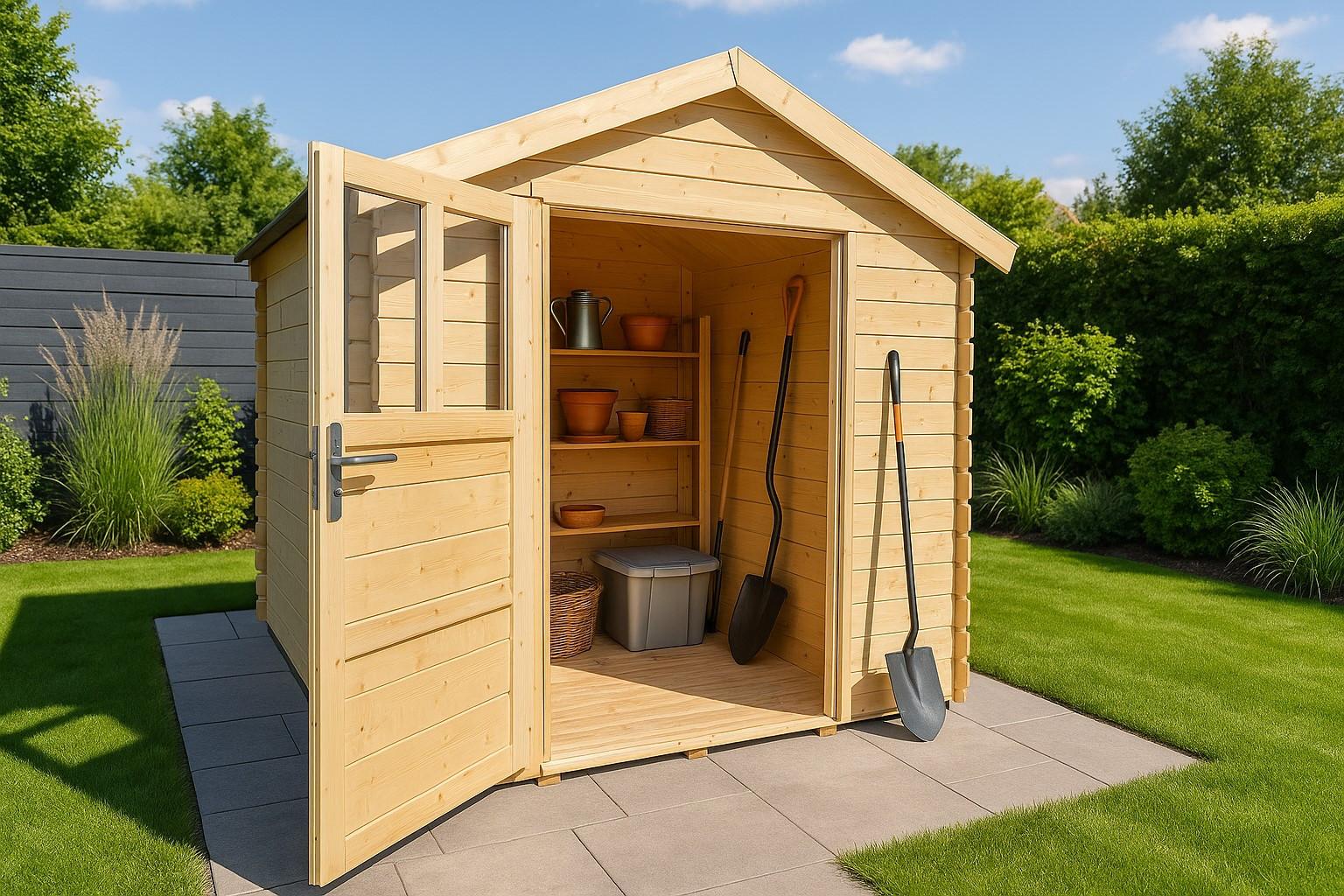 Kerti Faház Lilie Kb. 4,84m2 - natúr, Basics, fa - Best Price
