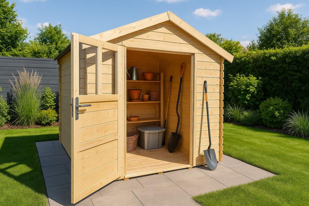 Kerti Faház Lilie Kb. 4,84m2 - natúr színű, Basics, fa - Best Price