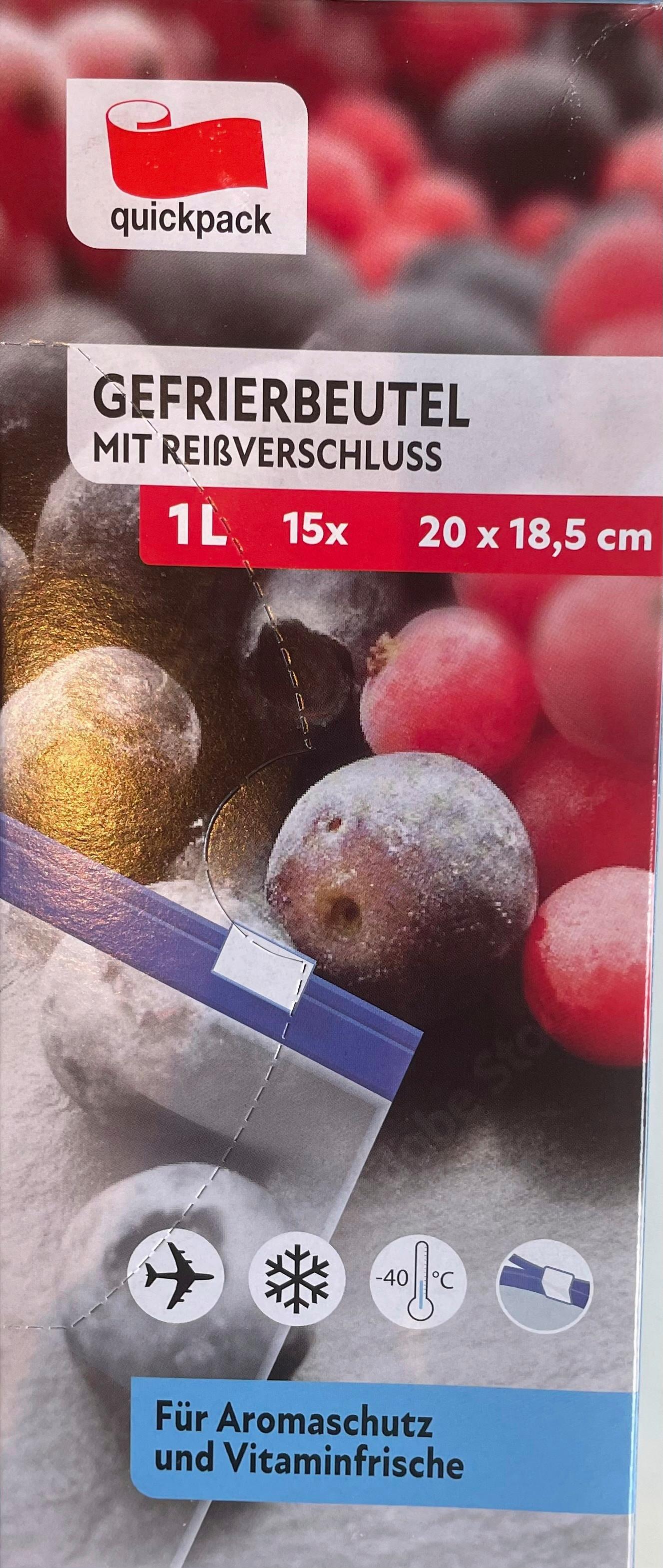 Mélyhűtő Zacskó 70517 Filip - áttetsző, Basics, műanyag (20/18cm) - Quick Pack