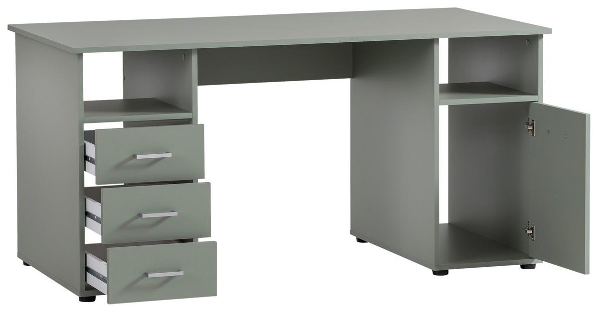 Schreibtisch Niels 1500 - Petrol/Schwarz, MODERN, Holzwerkstoff (150/70/70cm) - MID.YOU