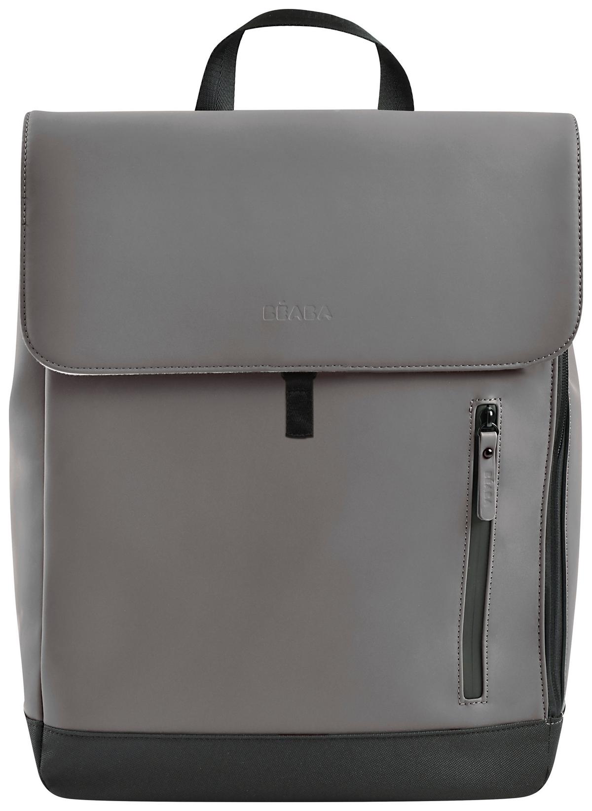 Wickelrucksack Oslo Mineral Dunkelgrau, B: 34 Cm - Dunkelgrau/Hellgrau, KONVENTIONELL, Kunststoff (34/15/43cm) - Beaba