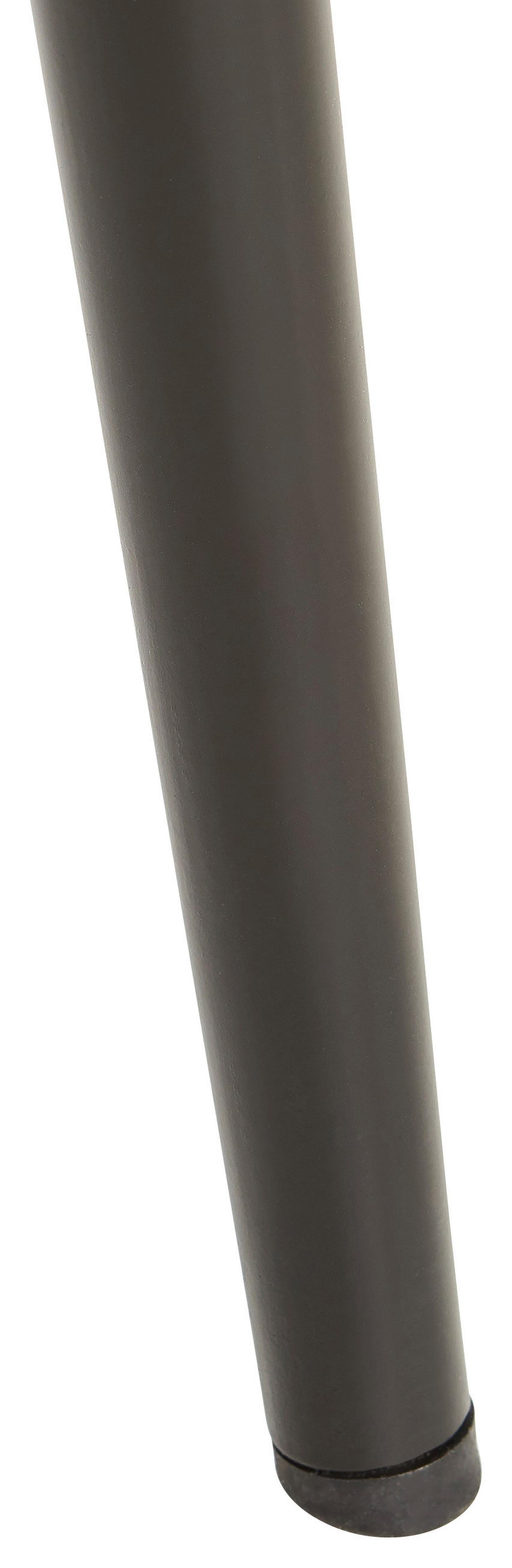 Stuhl Lola Bezug: Mikrofaser Creme 4er-Set - Creme/Schwarz, Basics, Textil/Metall (43/85/54cm) - P & B