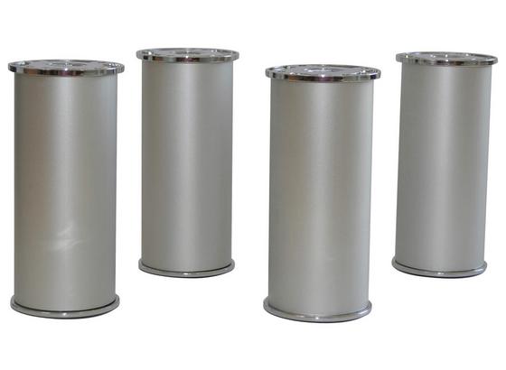 Fußset zum Badezimmerprogramm Phönix 4-teilig aus Aluminium - Alufarben, MODERN, Metall (5/12-13cm) Fußset zum Badezimmerprogramm Phönix 4-teilig aus Aluminium - Alufarben, MODERN, Metall (5/12-13cm)