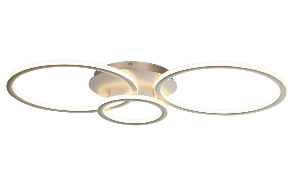 Led-deckenleuchte Cassian - Champagner, Basics, Kunststoff/Metall (95/50/7,5cm) - Luca Bessoni