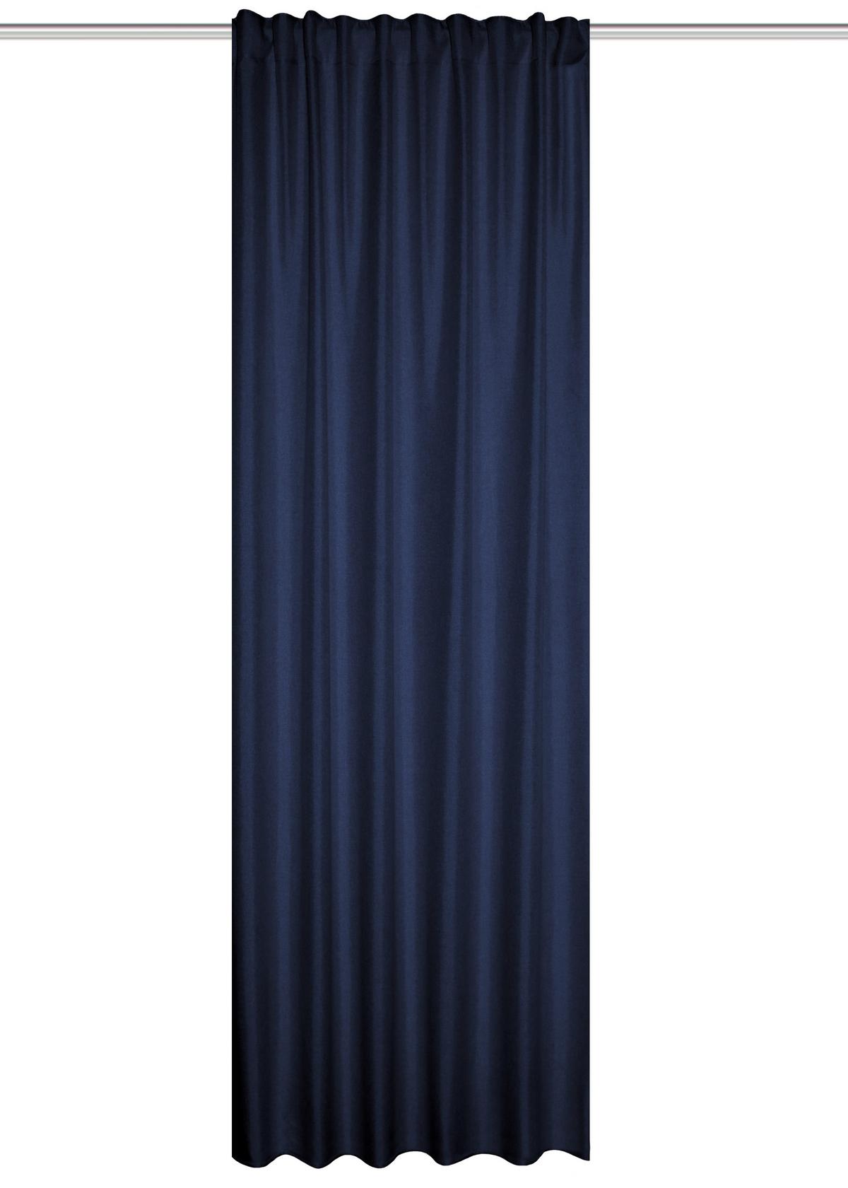 Wärmeschutzvorhang Eskamio - Blau, Basics, Textil (270/245cm)