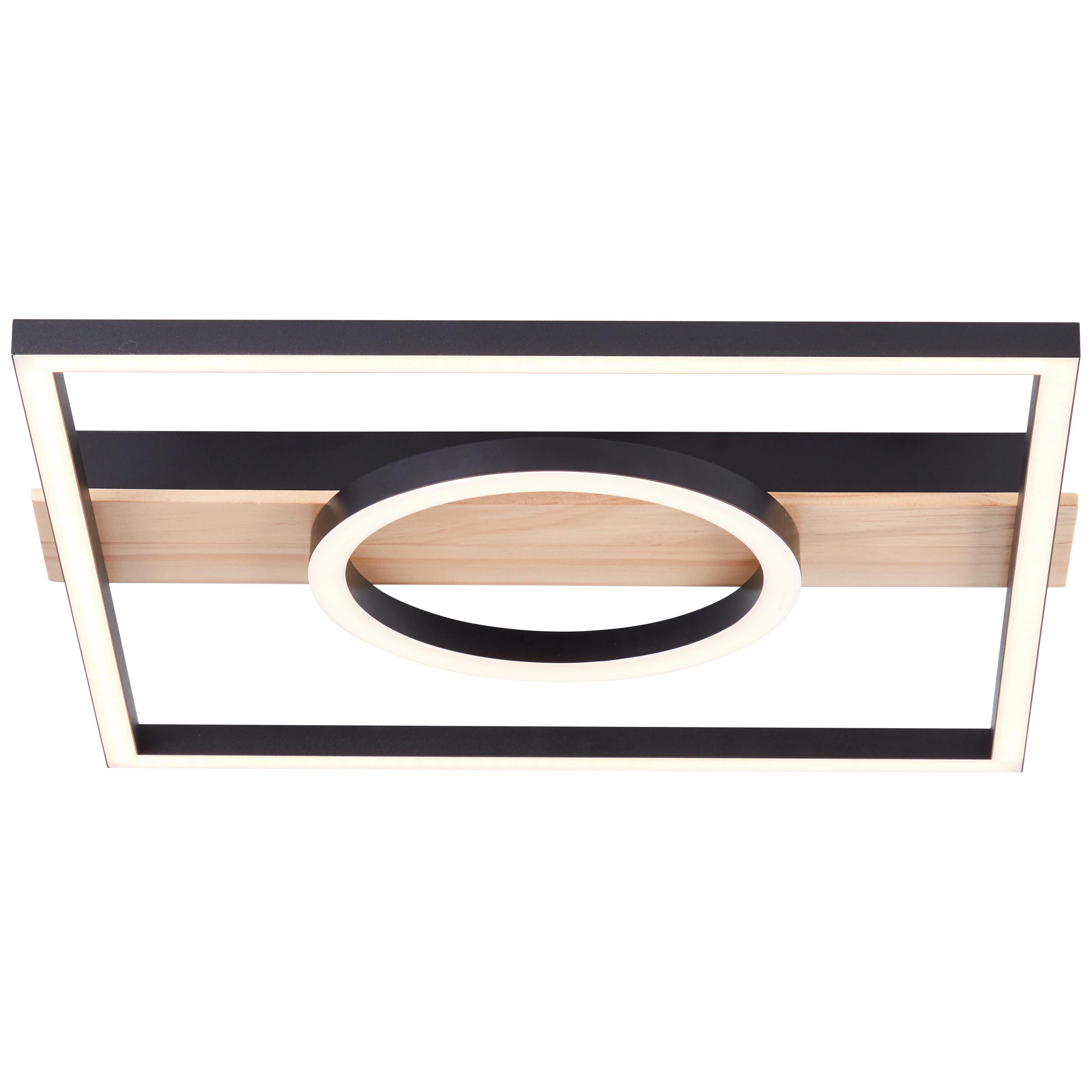 LED-Paneel G99929a76 Maureen - Schwarz/Braun, Design, Holz/Kunststoff (5/42/40cm) - Brilliant