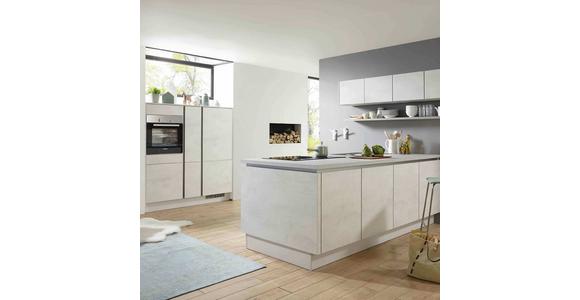 Einbauküche Weißbeton Nb. Planbar In Weißbeton Nb. - Weiß, MODERN, Holzwerkstoff - Vertico