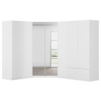 Eckkleiderschrank Costa Weiß B: 208 Cm - Weiß, MODERN, Holzwerkstoff (208/197/253cm) - Rauch Möbel
