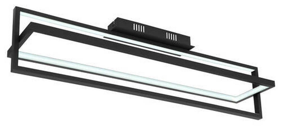 LED-Deckenleuchte 67195d - Opal/Schwarz, Trend, Kunststoff/Metall (82/18/21,5cm) - Globo