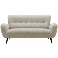 Třímístná pohovka PRAG, béžová - černá/béžová, Basics, kov/dřevo (185/89cm) - P & B