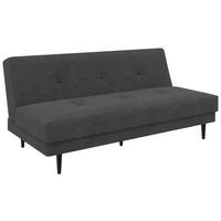 3-sitzer-sofa Muffin New Mit Schlaffunktion Anthrazit - Anthrazit/Schwarz, Basics, Textil (192/80/83cm)