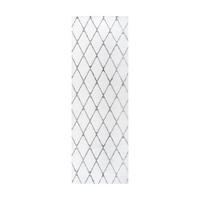Teppich Läufer Anthrazit/ Weiß Vivica 80x250 cm - Anthrazit/Weiß, Design, Textil (80/250cm) - Kayoom