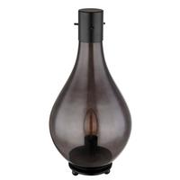 Tischleuchte 15574t - Schwarz, Basics, Glas/Metall (18/35cm) - Globo