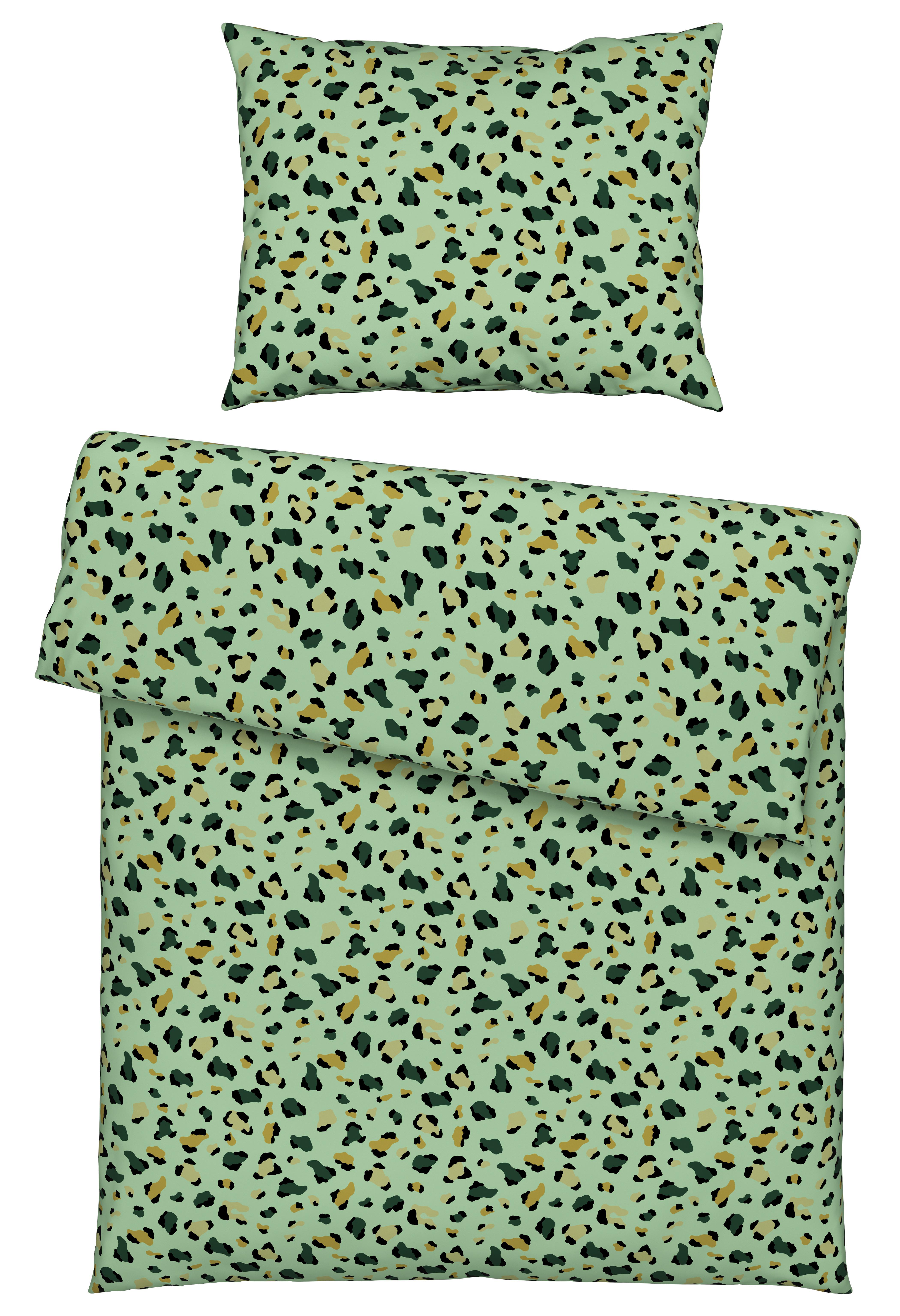 Posteľná Bielizeň Animal, 140/200cm, Zelená - zelená, textil (140/200cm) - Modern Living