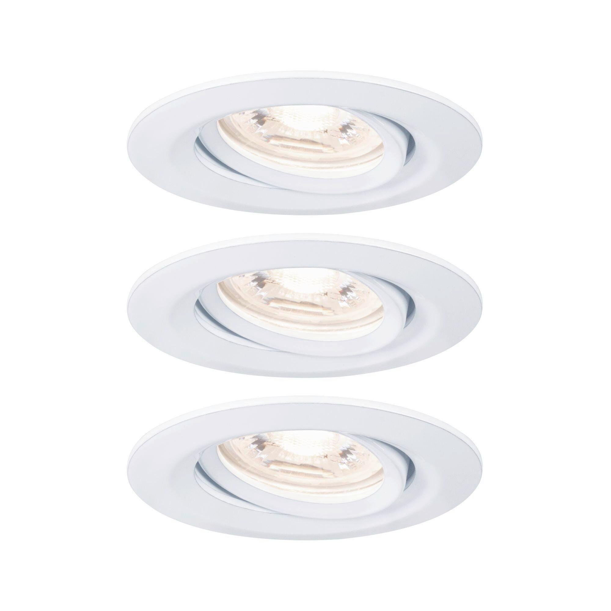 LED-Spotkopf 3-Flammig Ø 6,6 cm - Weiß, Design, Metall (6.6/6.6/6.6cm) - Paulmann