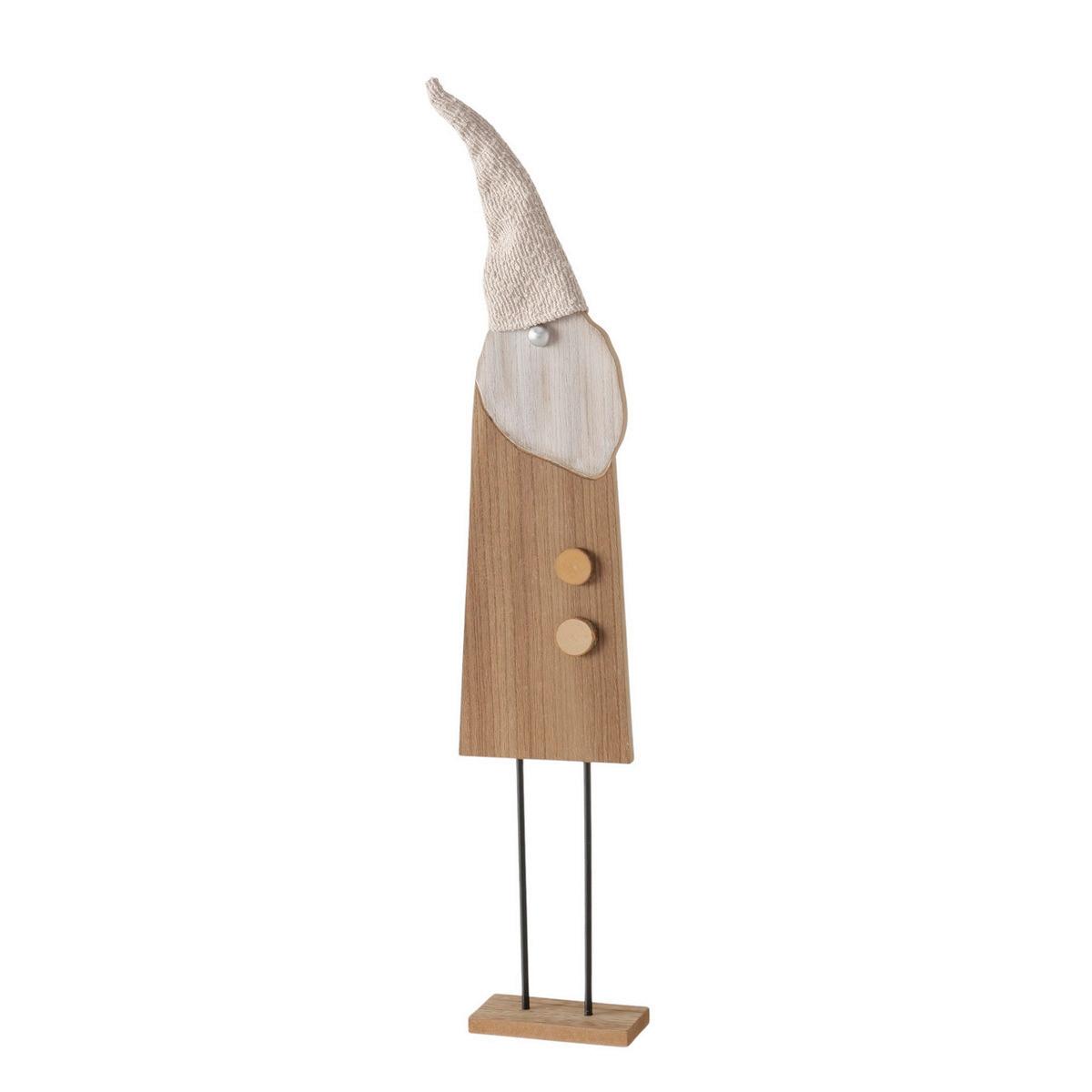 Weihnachtsfigur Gomas - Braun, Basics, Holz/Textil (13,4/6,3/72cm)