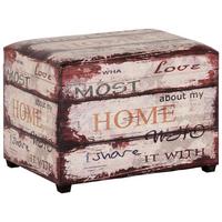Truhenbank Home Multicolor mit Klappdeckel - Multicolor, MODERN, Leder/Holzwerkstoff (58/42/39cm)