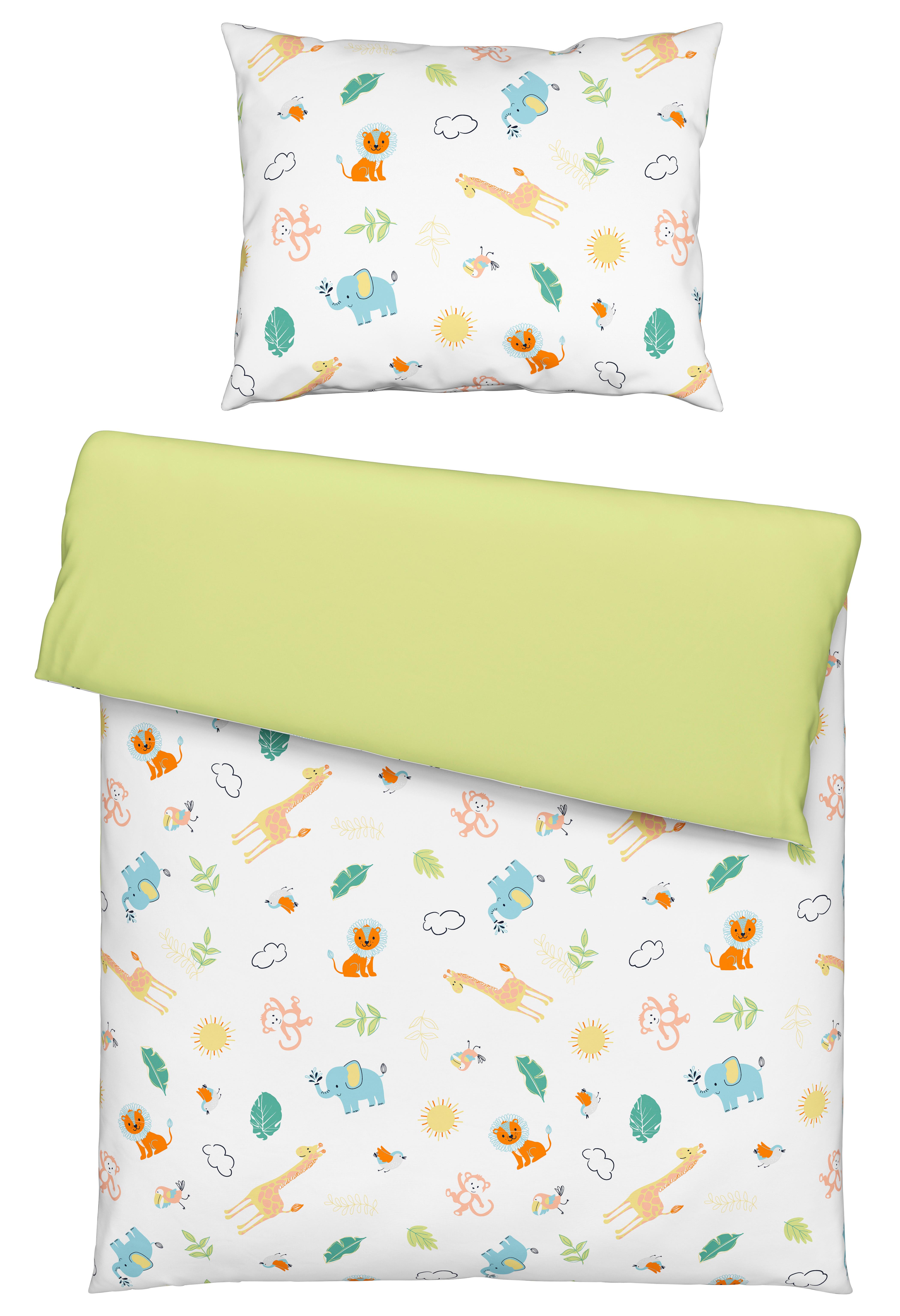 Luca Bessoni Babybettwäsche 135x100 cm Lilli Tier-Motiv Baumwolle