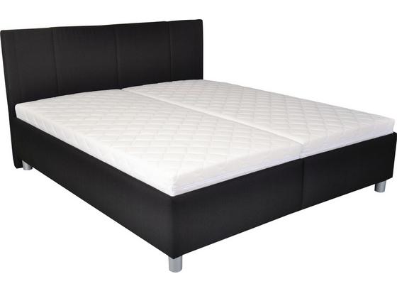 Posteľ Notte 180x200 Čierna - čierna, Moderný, textil (213/188/106cm) Posteľ Notte 180x200 Čierna - čierna, Moderný, textil (213/188/106cm)