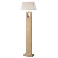Stehleuchte 4849/Pt - Beige, Natur, Holz/Textil (45/23/170cm)