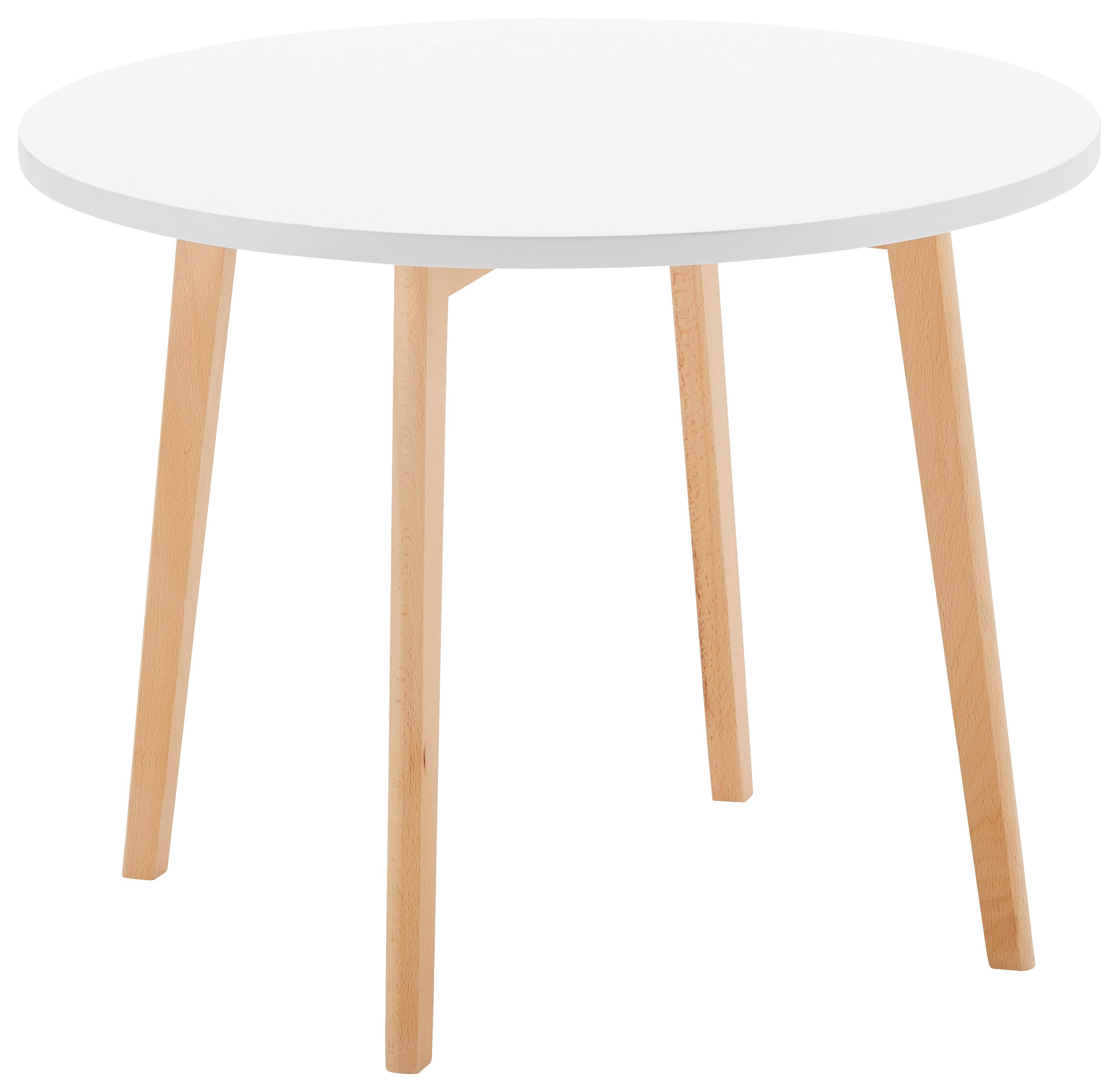 Detský stôl Tibby - farba buka/biela, Modern, drevo (60/47cm) - Modern Living