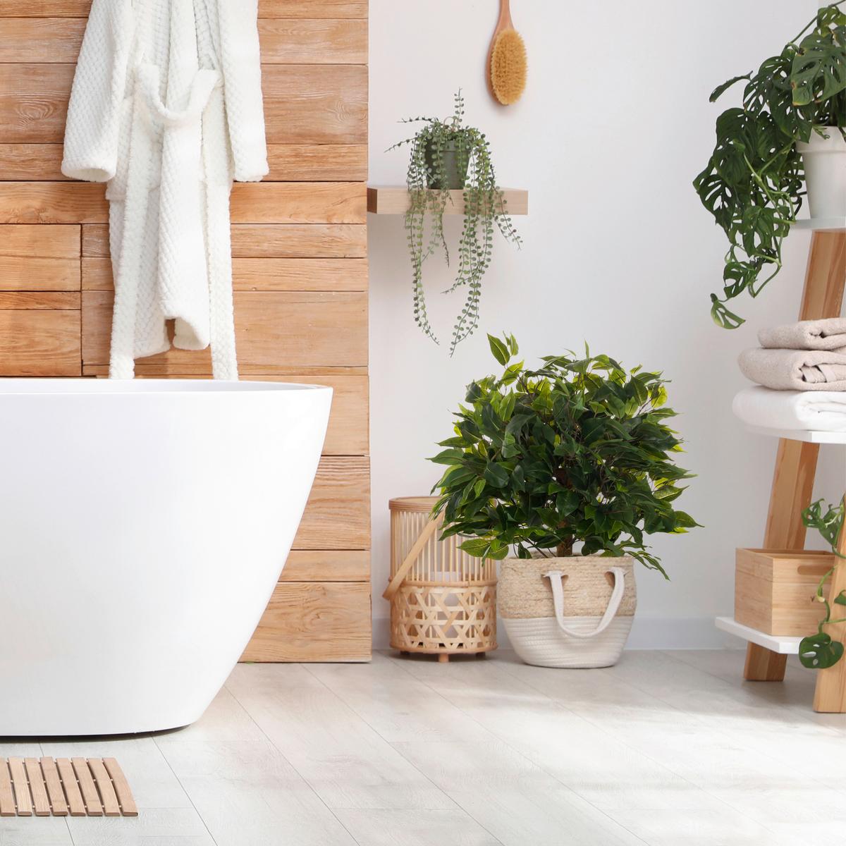 Kunstpflanze Grün/braun B: 40 Cm - Weiß/Braun, MODERN, Kunststoff (40/65/40cm) - MID.YOU