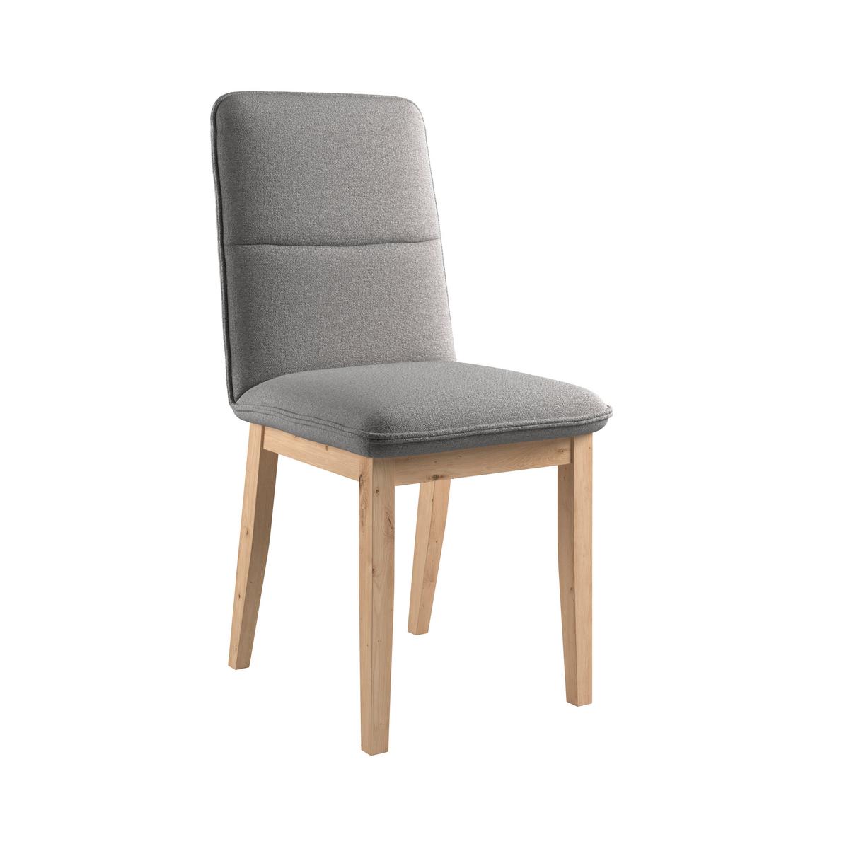 Vierfußstuhl Beluna Ii Webstoff Dunkelgrau, B: 47cm - Eichefarben/Dunkelgrau, KONVENTIONELL, Holz/Textil (47/91/44cm) - James Wood