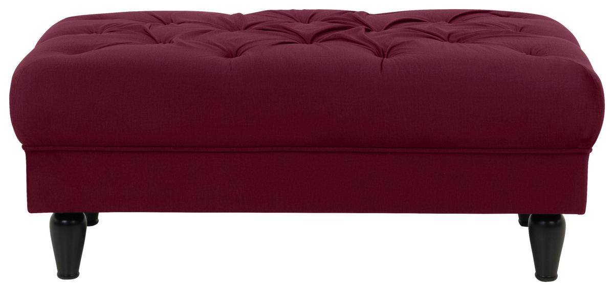 Hocker Cupido - Rot/Schwarz, Design, Textil (110/44/56cm) - MID.YOU