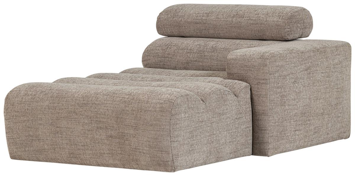 Sofaelement Novi Naturfarben B: 173cm - Schwarz/Naturfarben, Design, Textil (173/86/109cm) - Livetastic