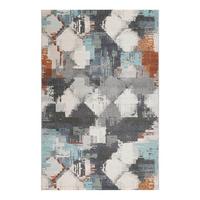 Outdoorteppich Multicolor, BxL: ca. 160x225cm - Türkis/Creme, Design, Textil (160/225cm) - Esprit