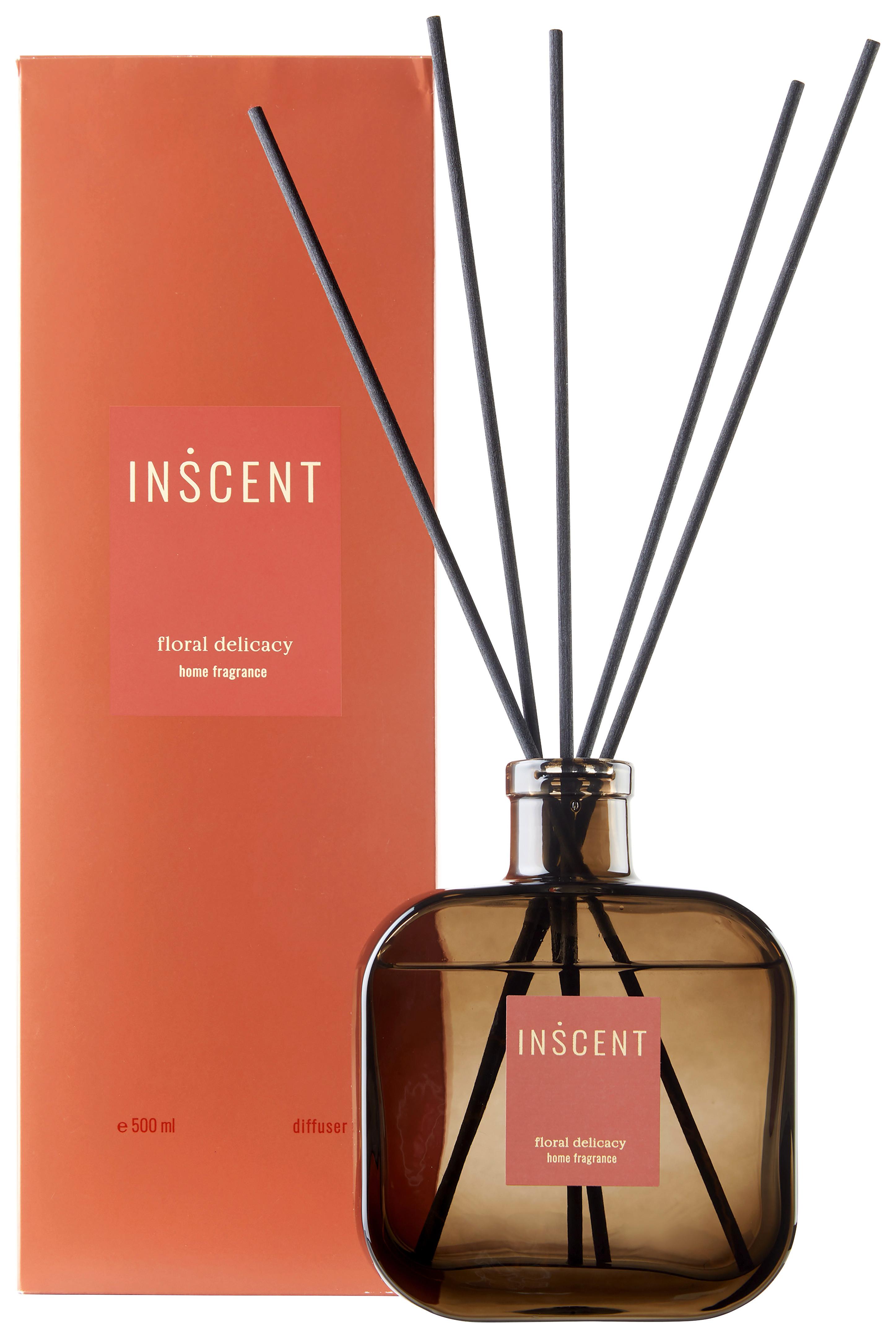 Vôňa do bytu Floral Delicacy, 500ml - číra/červená, Design, sklo (500ml) - Inscent