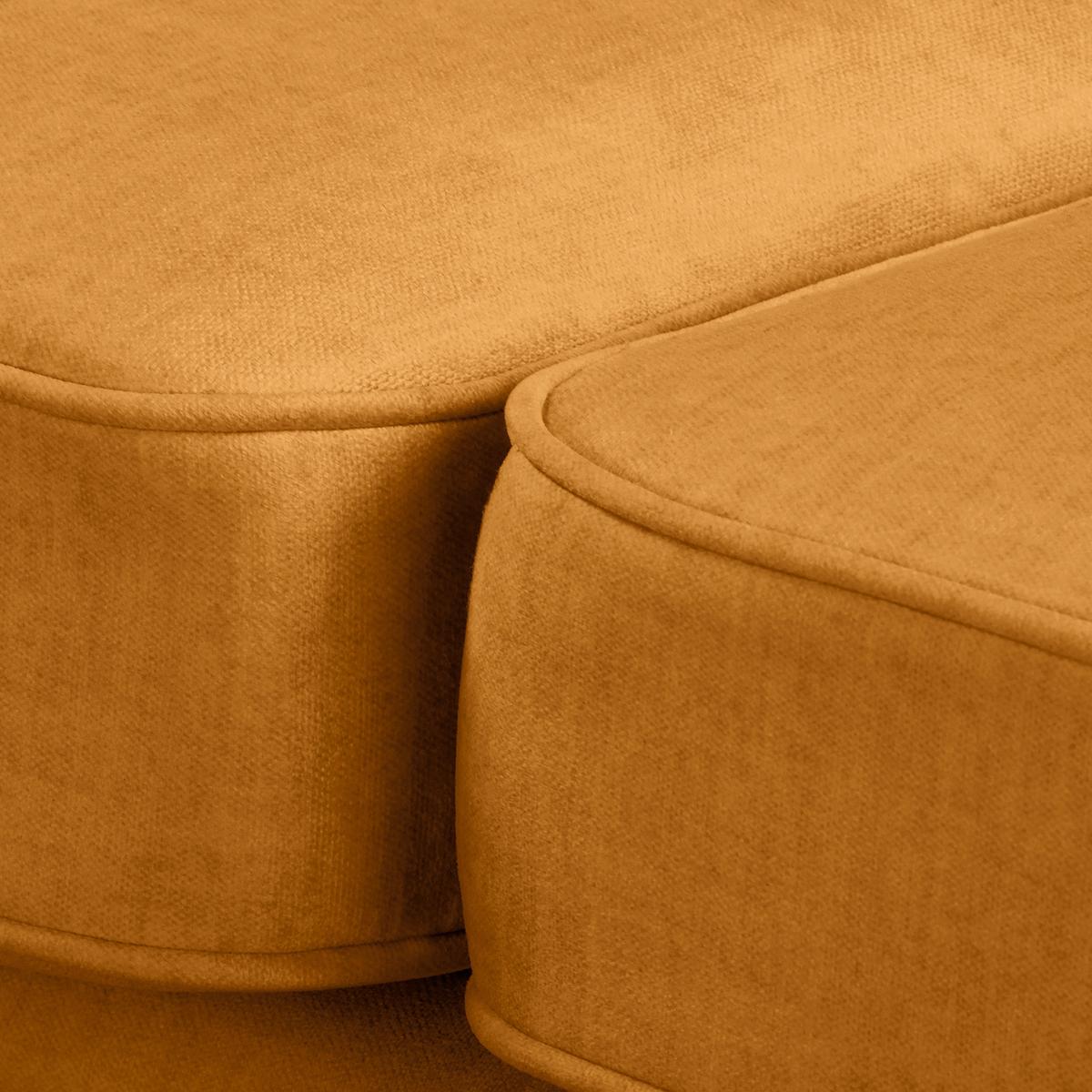 Schlafsofa Laura Bernsteinfarben, B: 190cm - Bernsteinfarben/Braun, Design, Textil (190/74/91cm) - P & B
