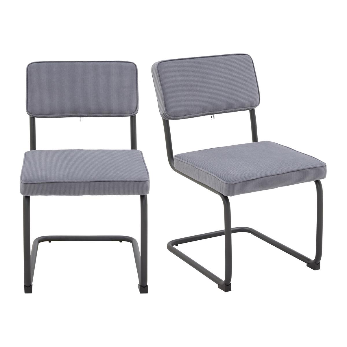 Jedálenská stolička ROSSI sivá - čierna/sivá, Modern, kov/drevo (45,5/85,5/58cm) - Bessagi Home