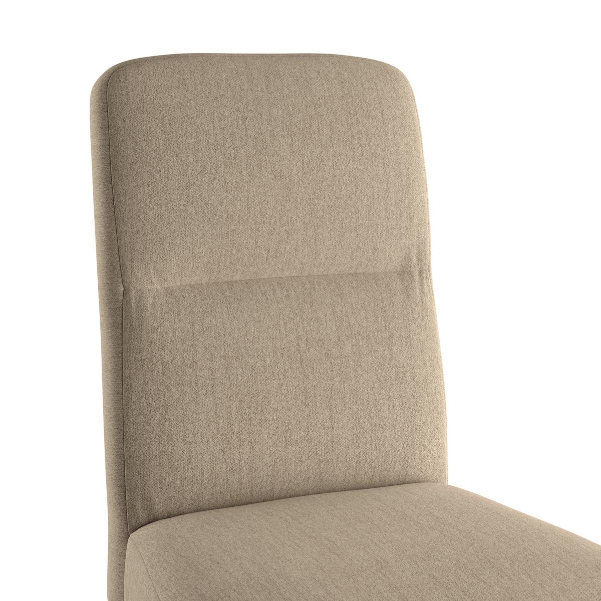 Vierfußstuhl Emma Ii Webstoff Beige, B: 43 Cm - Eichefarben/Beige, KONVENTIONELL, Holz/Textil (43/91/58cm)