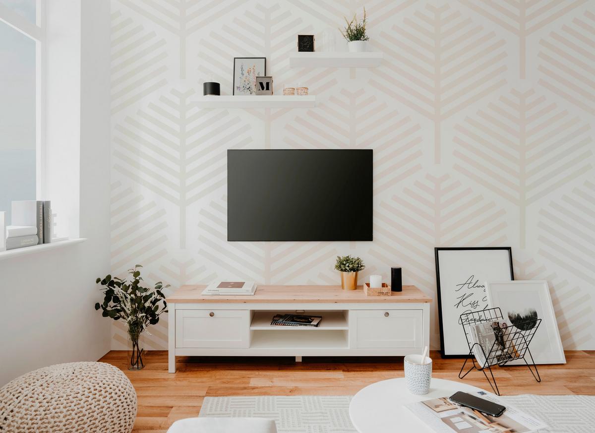 Lowboard Bergen 55 B: 160 Cm Weiß/eiche Dekor - Eichefarben, KONVENTIONELL, Holzwerkstoff (160/45cm) - MID.YOU