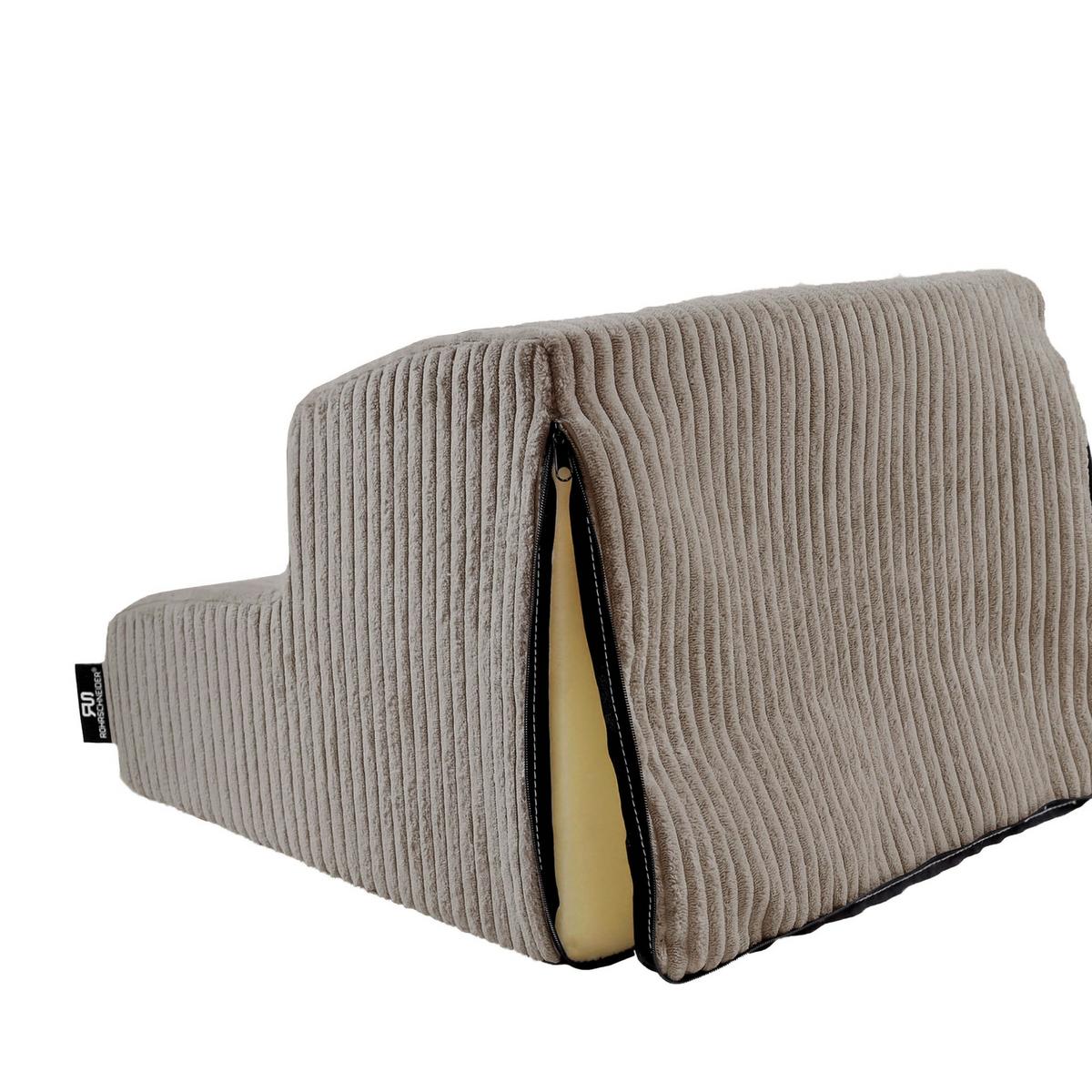 TIERTREPPE HUNDETREPPE TAUPE - Taupe, Basics, Kunststoff/Textil (39/41/30cm)
