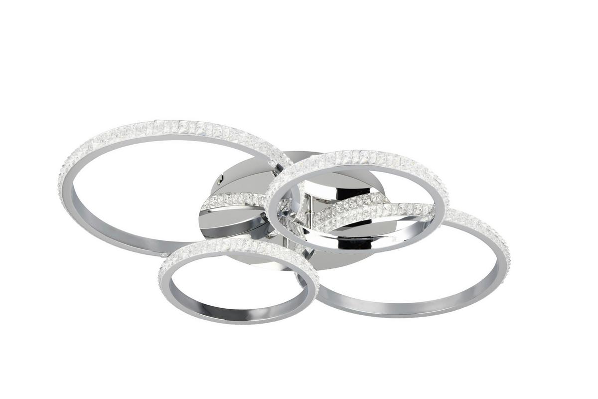 Led-deckenleuchte R67364106  Cires - Chromfarben, Design, Metall (65,5/8,5cm)